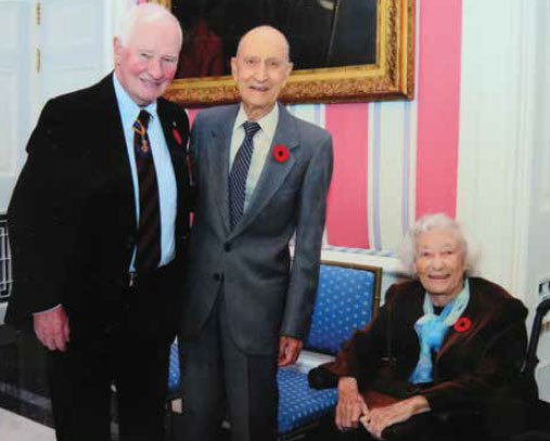 Arthur and Becky White with David Johnston
