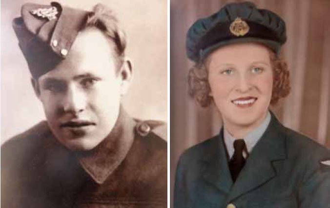 Enlistment photos of Max and Barbara (née Amey) Goble